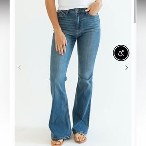 Carly Jean Los Angeles Medium Wash Austin Flare Leg Jean